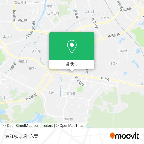 黄江镇政府地图