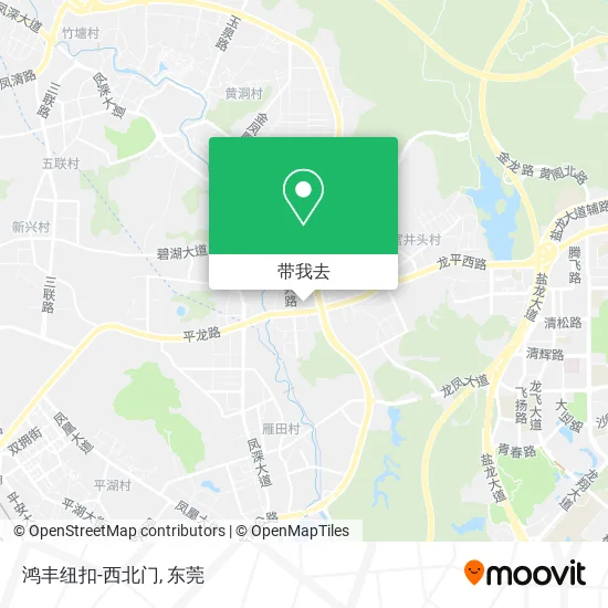 鸿丰纽扣-西北门地图