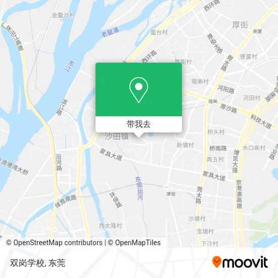 双岗学校地图