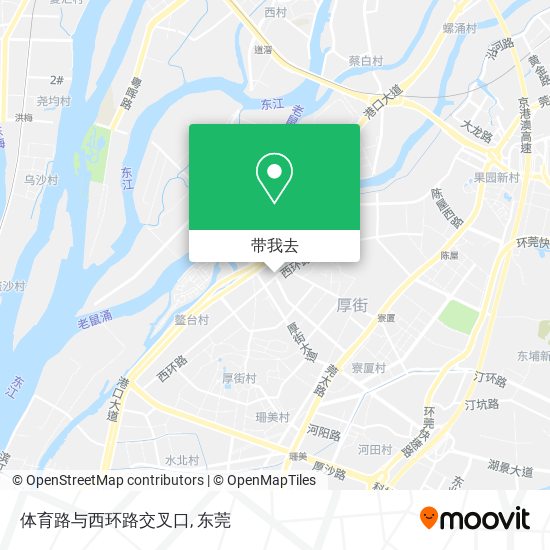 体育路与西环路交叉口地图