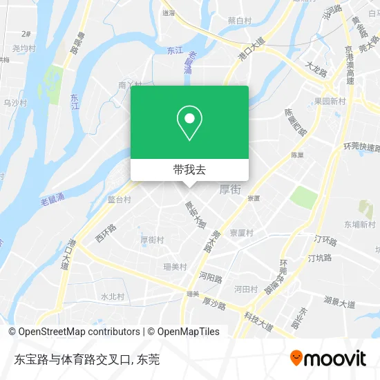 东宝路与体育路交叉口地图