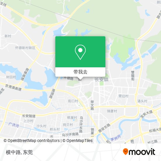 横中路地图