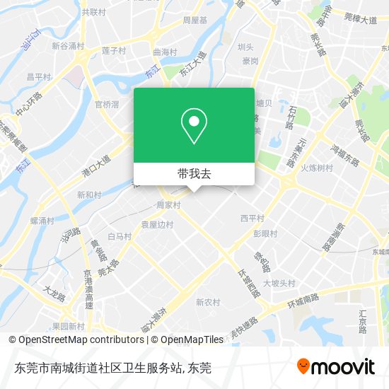 东莞市南城街道社区卫生服务站地图