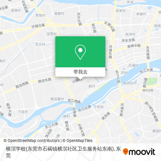 横滘学校(东莞市石碣镇横滘社区卫生服务站东南)地图
