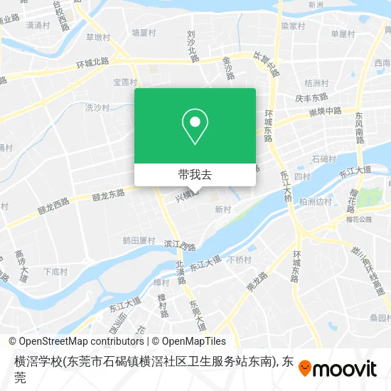 横滘学校(东莞市石碣镇横滘社区卫生服务站东南)地图