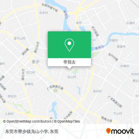 东莞市寮步镇凫山小学地图