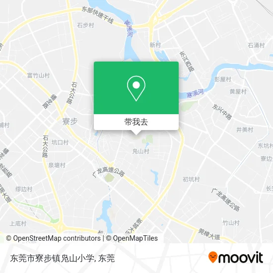 东莞市寮步镇凫山小学地图