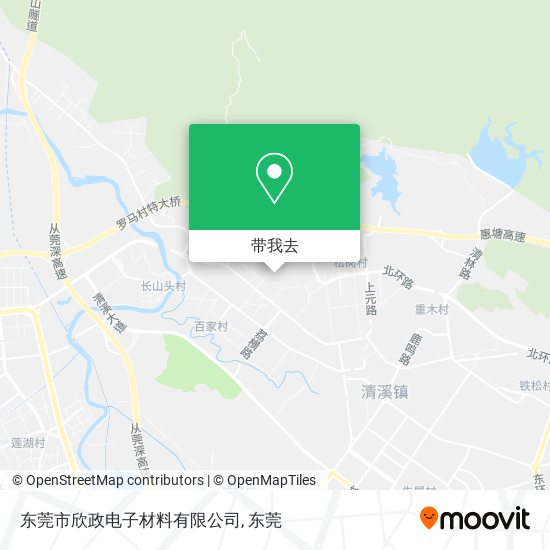 东莞市欣政电子材料有限公司地图