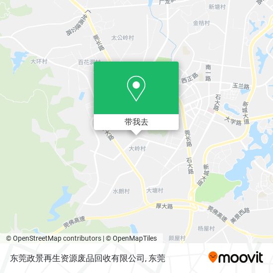 东莞政景再生资源废品回收有限公司地图