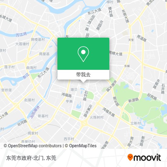 东莞市政府-北门地图