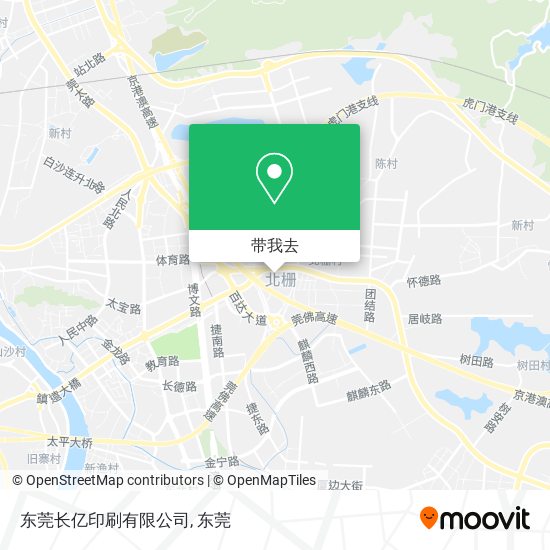 东莞长亿印刷有限公司地图