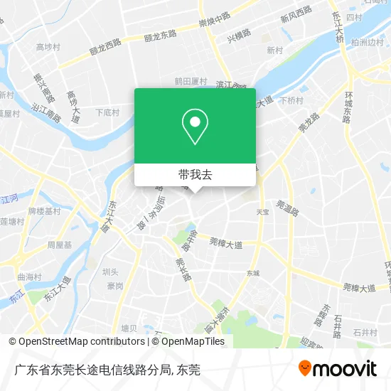 广东省东莞长途电信线路分局地图