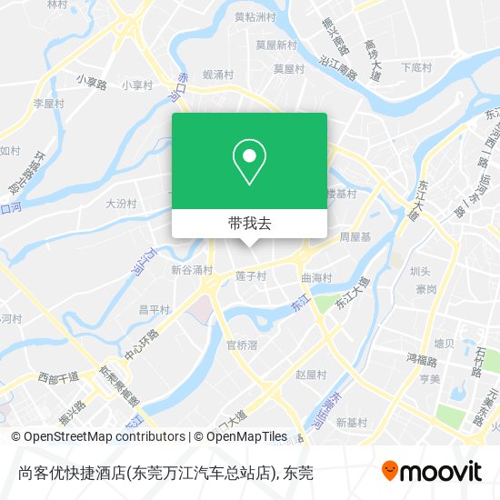 尚客优快捷酒店(东莞万江汽车总站店)地图