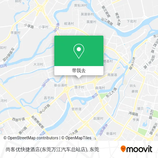 尚客优快捷酒店(东莞万江汽车总站店)地图