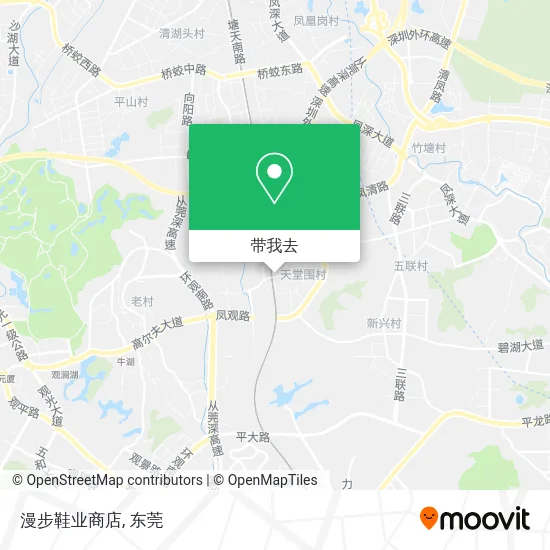 漫步鞋业商店地图