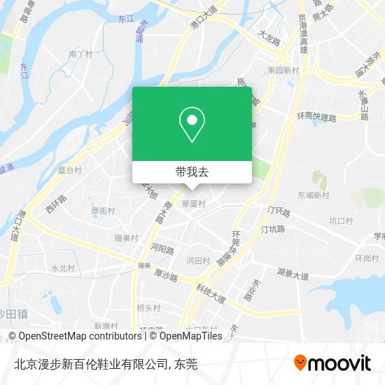 北京漫步新百伦鞋业有限公司地图