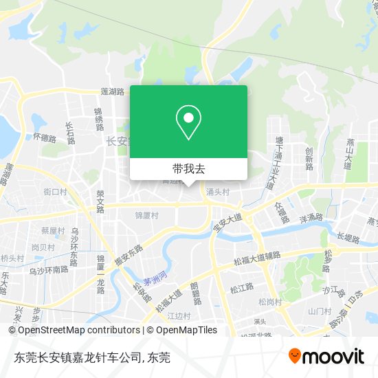 东莞长安镇嘉龙针车公司地图