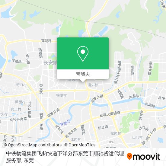 中铁物流集团飞豹快递下洋分部东莞市顺驰货运代理服务部地图