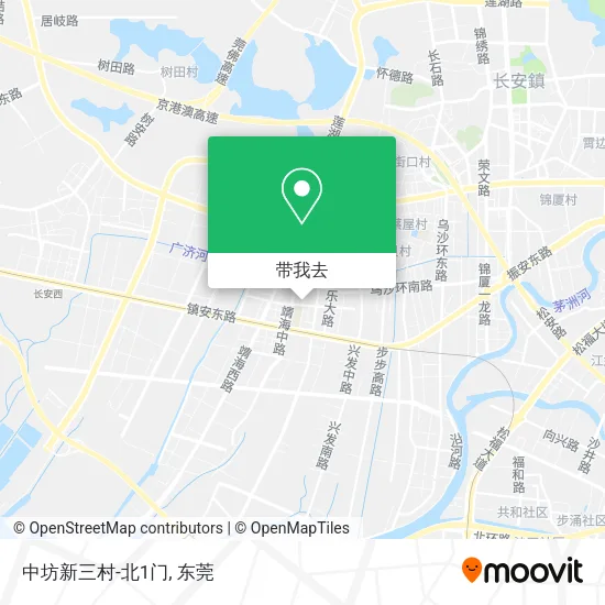 中坊新三村-北1门地图
