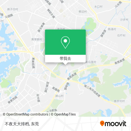 不夜天大排档地图