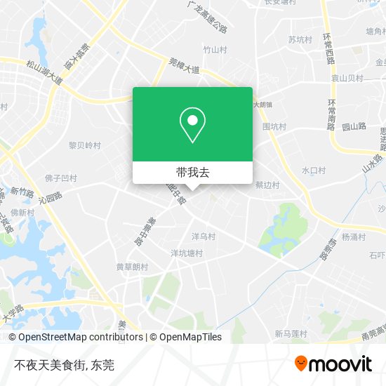 不夜天美食街地图