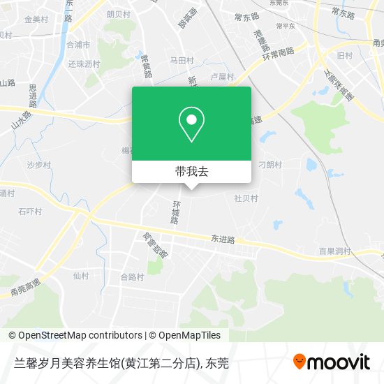 兰馨岁月美容养生馆(黄江第二分店)地图