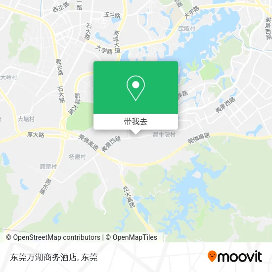 东莞万湖商务酒店地图