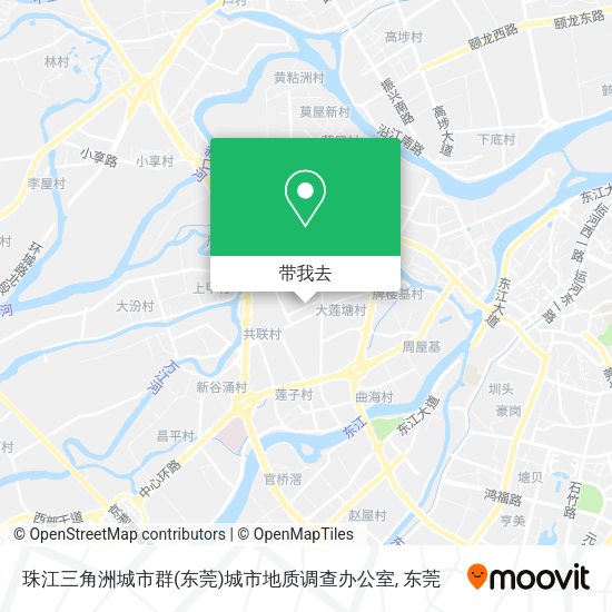 珠江三角洲城市群(东莞)城市地质调查办公室地图