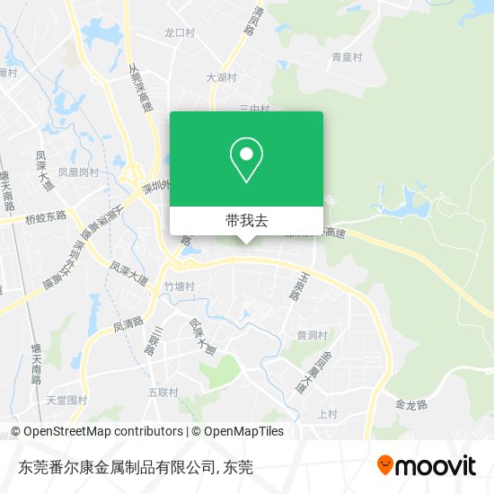 东莞番尔康金属制品有限公司地图
