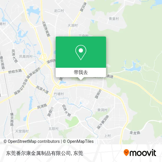 东莞番尔康金属制品有限公司地图