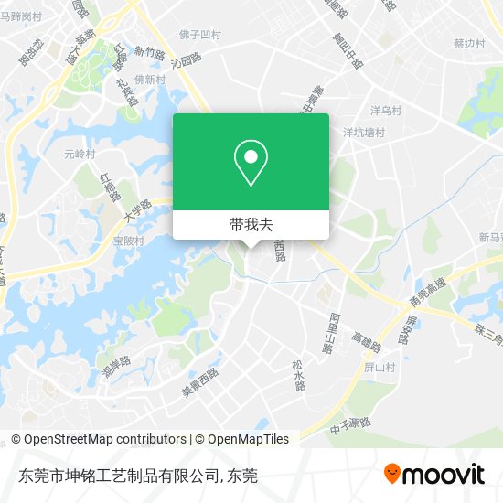 东莞市坤铭工艺制品有限公司地图