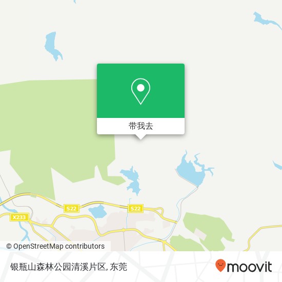 银瓶山森林公园清溪片区地图