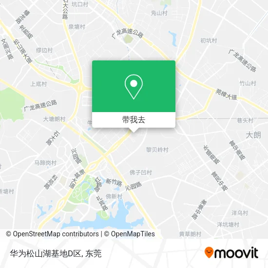 华为松山湖基地D区地图