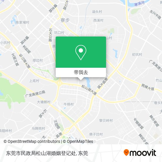 东莞市民政局松山湖婚姻登记处地图