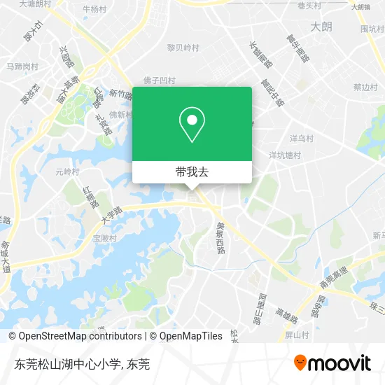东莞松山湖中心小学地图