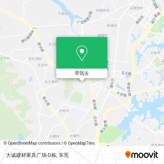 大诚建材家具广场-D栋地图