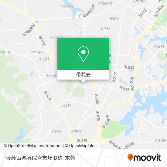 矮岭冚鸿兴综合市场-D栋地图