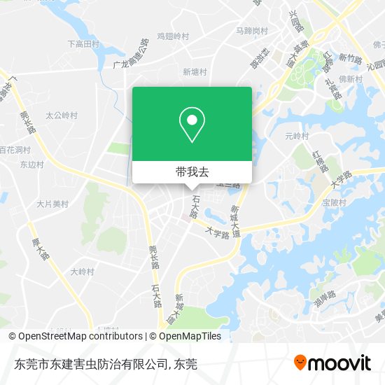 东莞市东建害虫防治有限公司地图