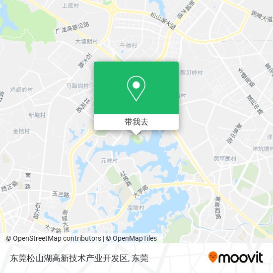 东莞松山湖高新技术产业开发区地图