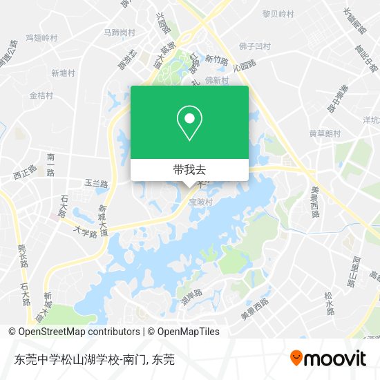 东莞中学松山湖学校-南门地图
