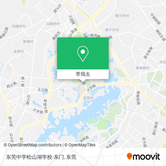东莞中学松山湖学校-东门地图