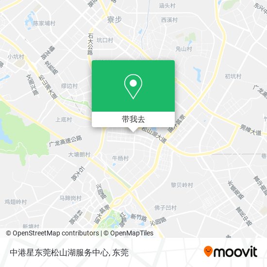 中港星东莞松山湖服务中心地图