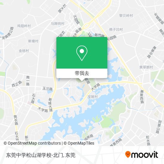 东莞中学松山湖学校-北门地图