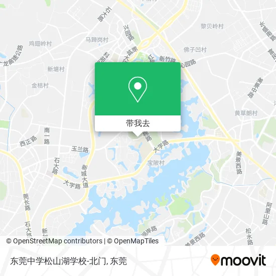 东莞中学松山湖学校-北门地图