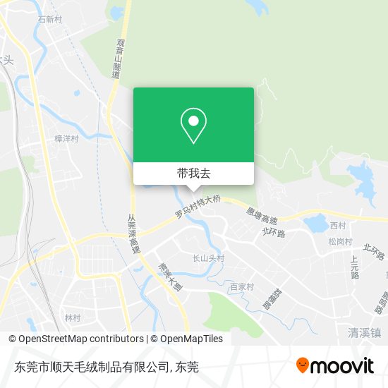 东莞市顺天毛绒制品有限公司地图