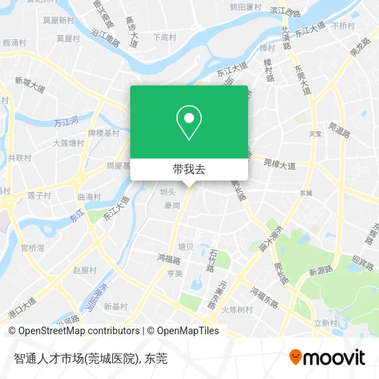 智通人才市场(莞城医院)地图