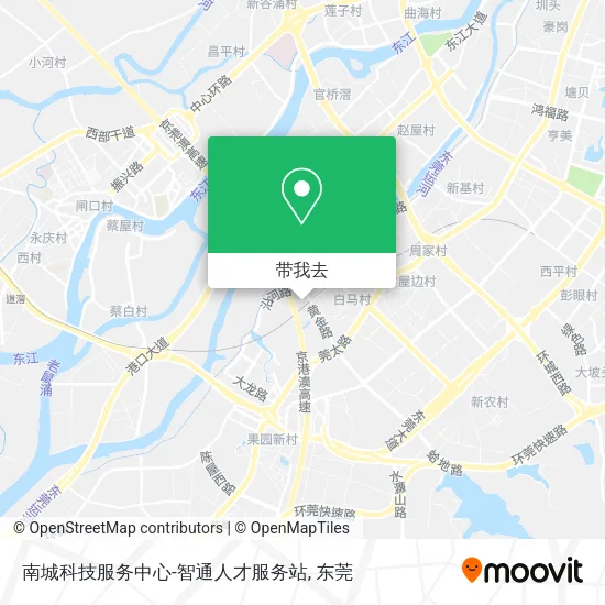 南城科技服务中心-智通人才服务站地图