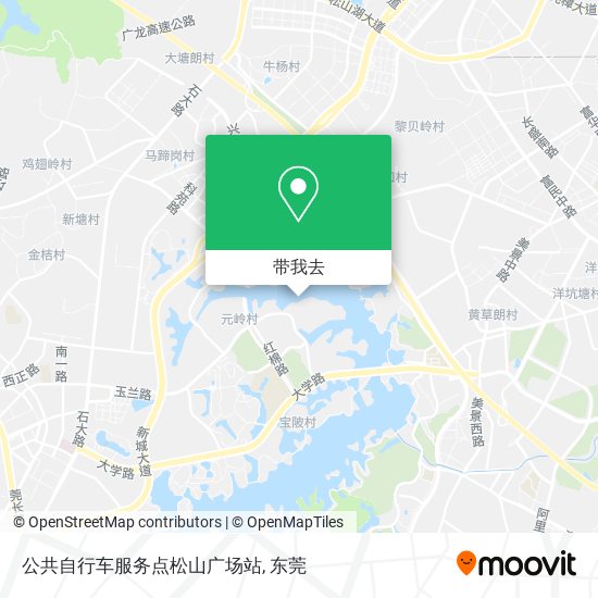 公共自行车服务点松山广场站地图