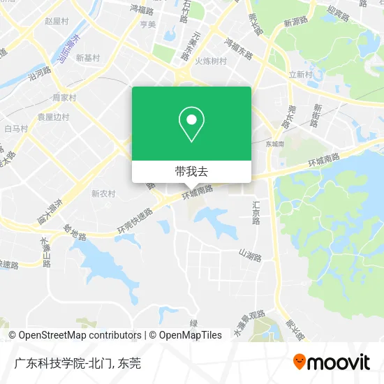 广东科技学院-北门地图
