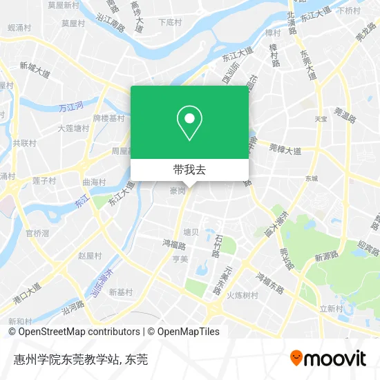 惠州学院东莞教学站地图